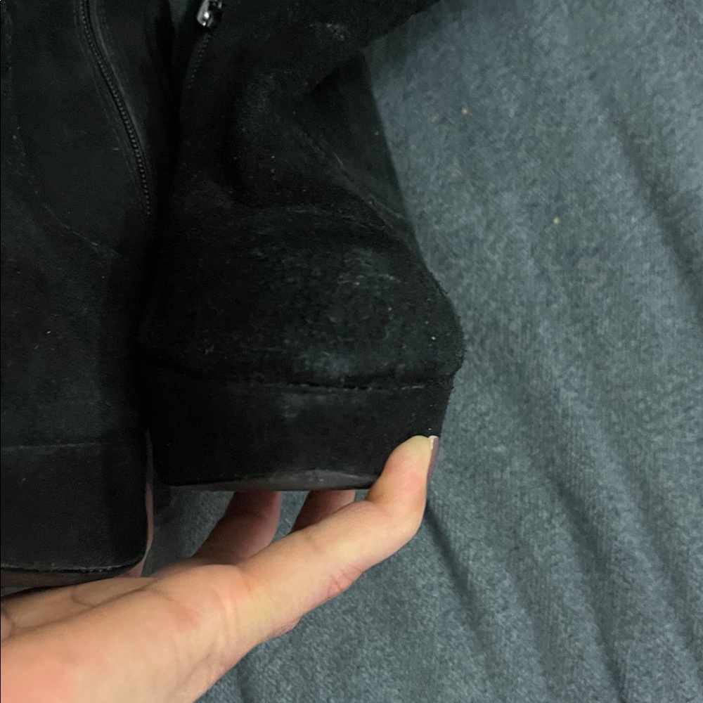 Steve Madden Elegant Black High Heel Platform Boots size - Picture 4 of 7